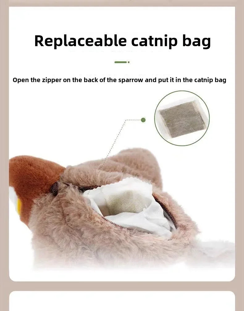 Electric Catnip Pat Bird Toy