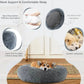 Round Plush Pet Bed for Dogs & Cats