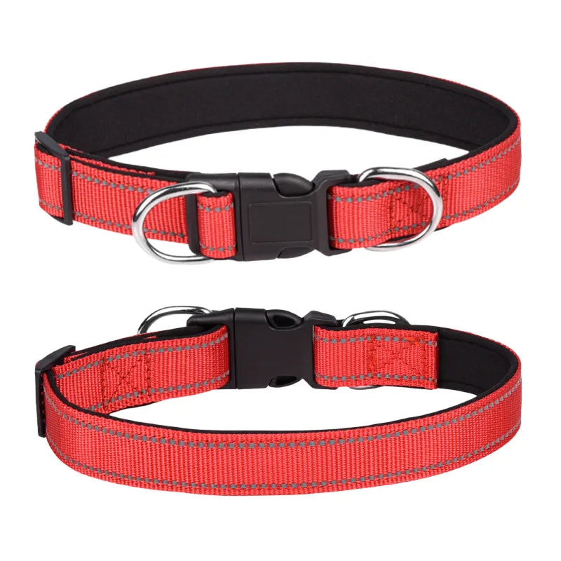 Reflective Padded Dog Collar
