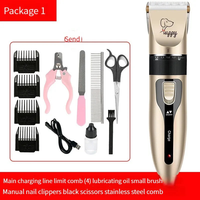 Cordless Pet Hair Clipper with Ceramic Blade