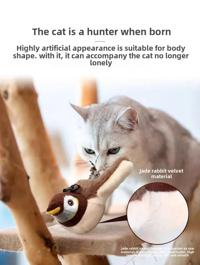 Electric Catnip Pat Bird Toy