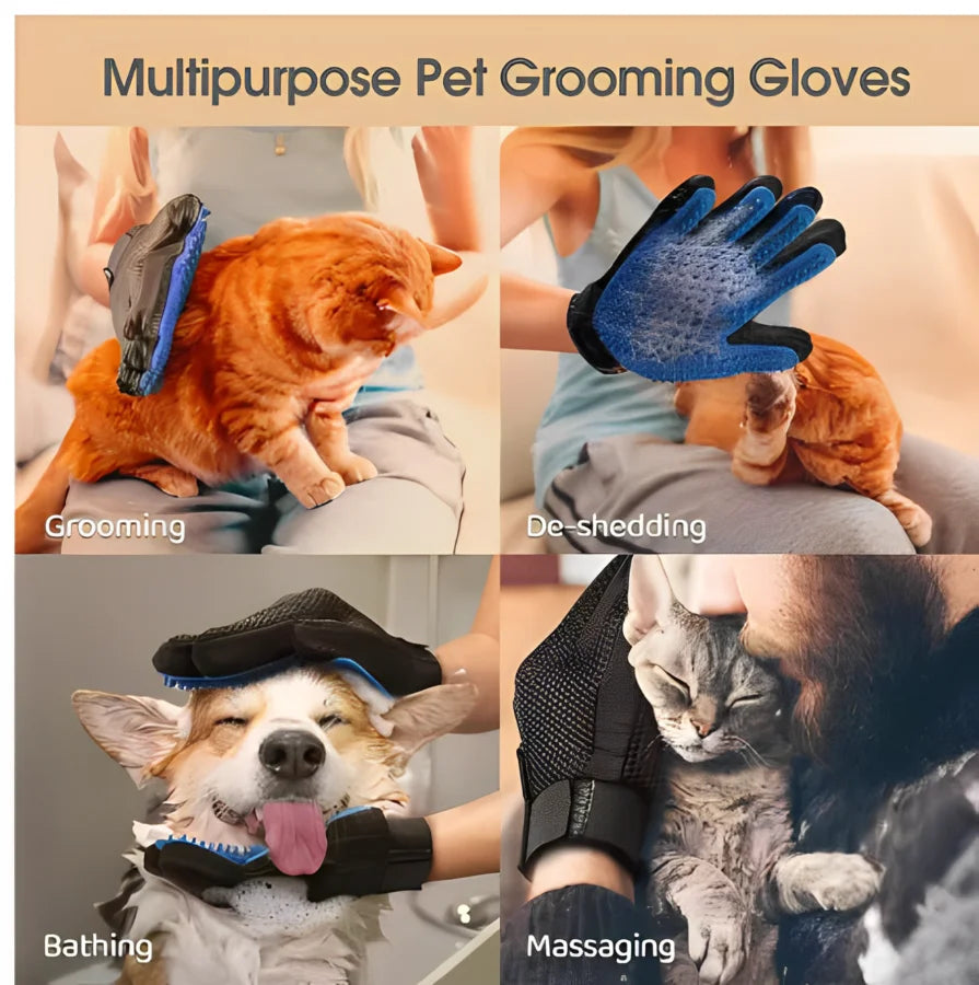 Pet Dog Cat Grooming Cleaning Glove