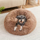Round Plush Pet Bed for Dogs & Cats