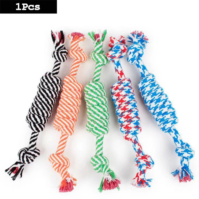 1PC Dog Toy Carrot Knot Rope
