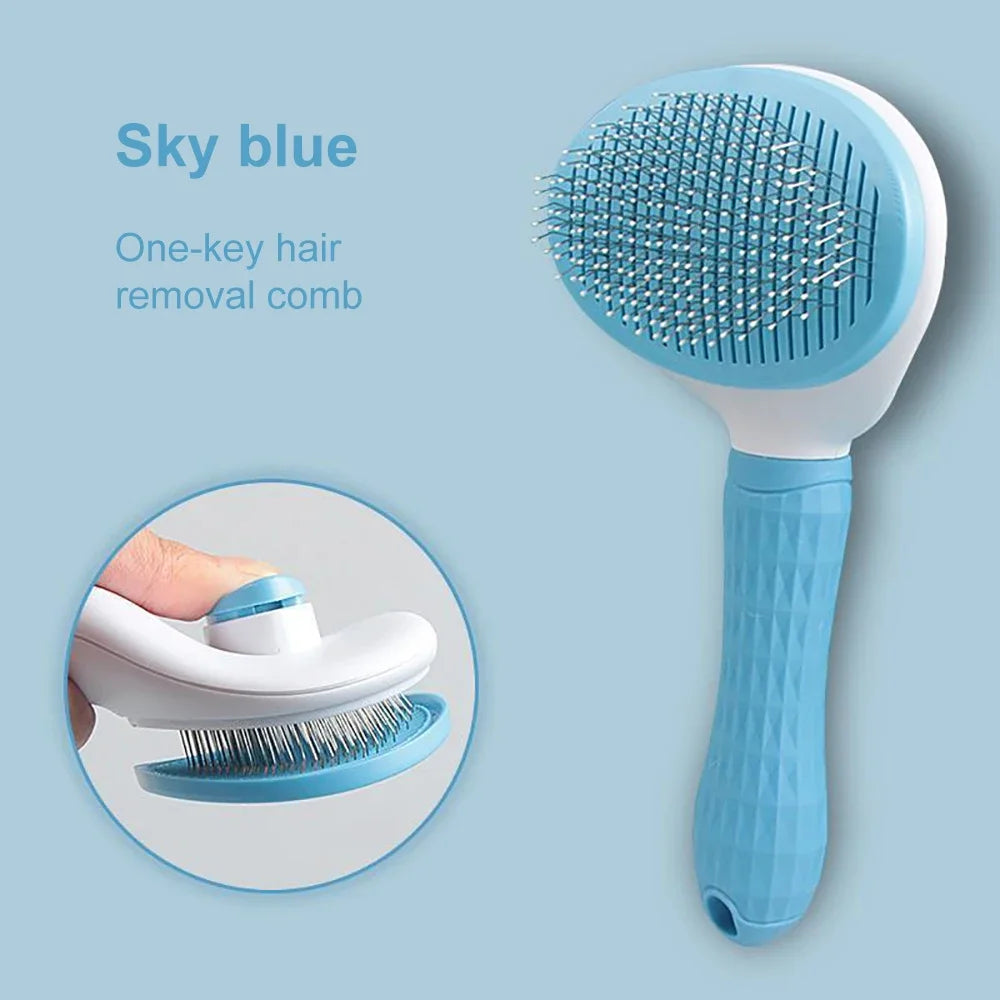 Pet Hair Remover Grooming Brush – Dogs & Cats