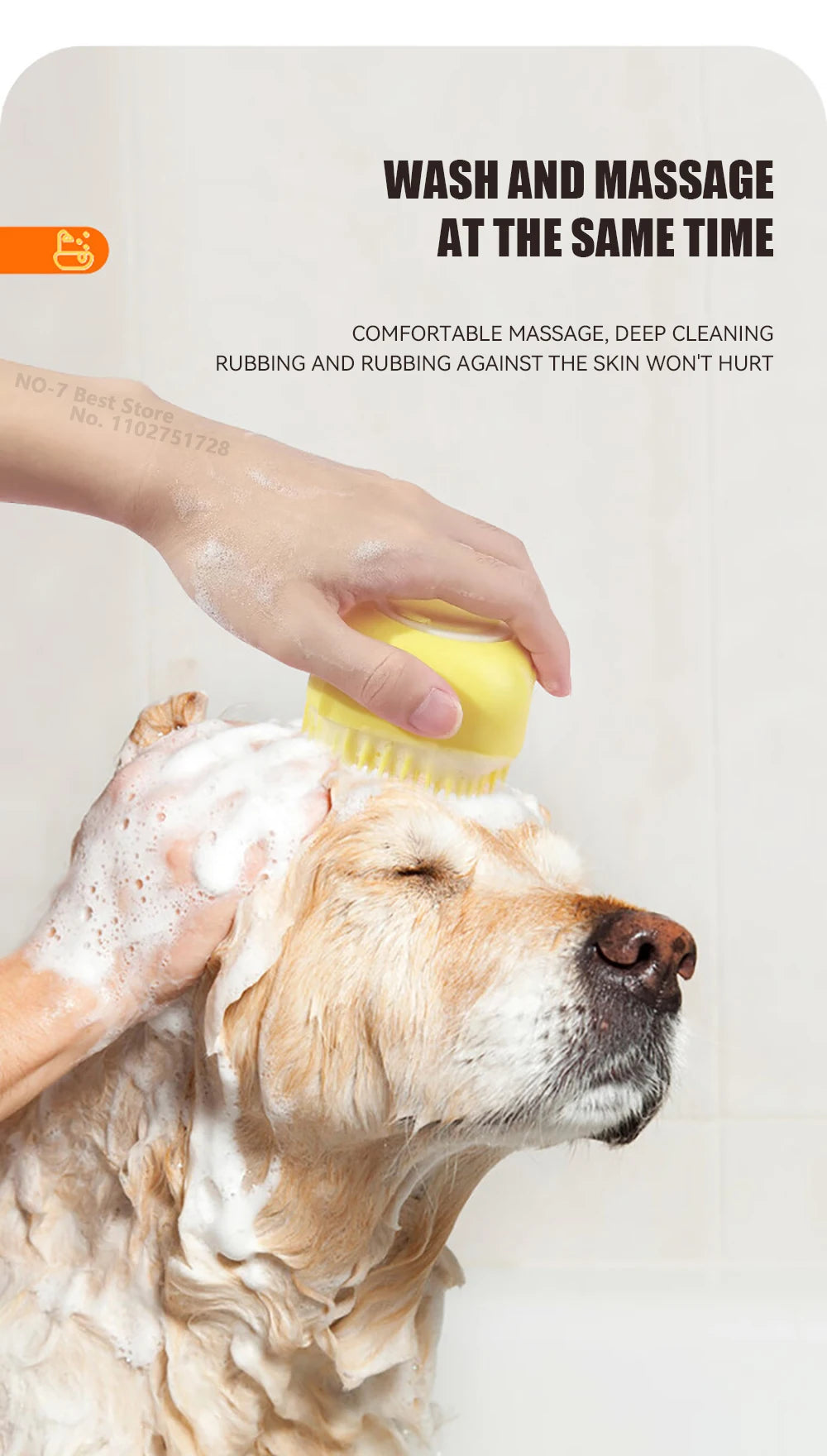 Dog Bathing Brush Pet Massage