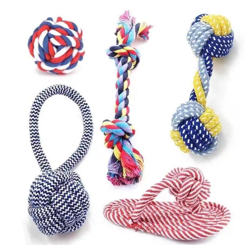1PC Dog Toy Carrot Knot Rope