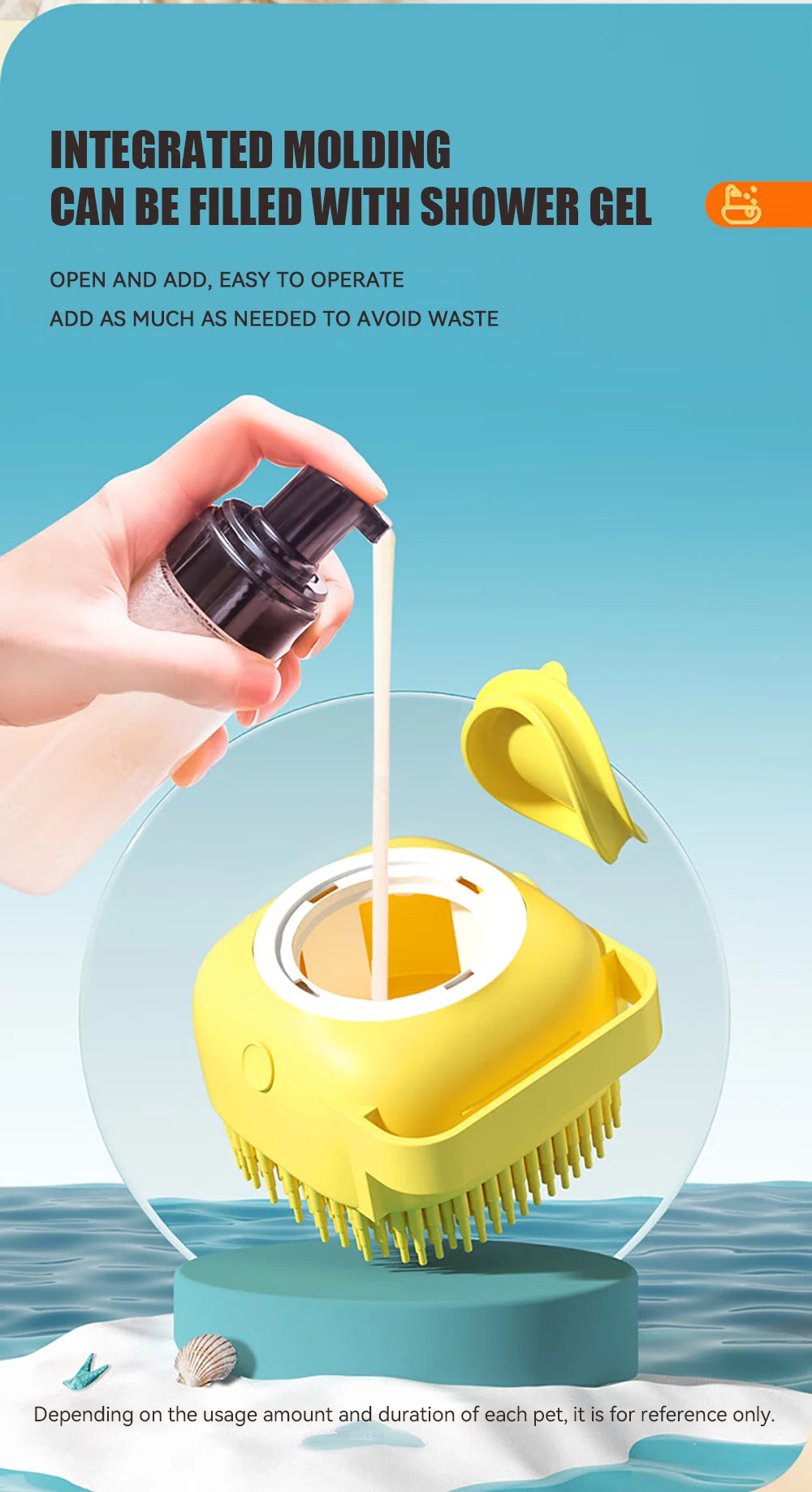 Dog Bathing Brush Pet Massage