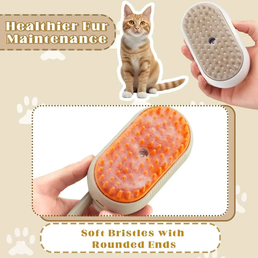 3-in-1 Steam Pet Grooming Brush
