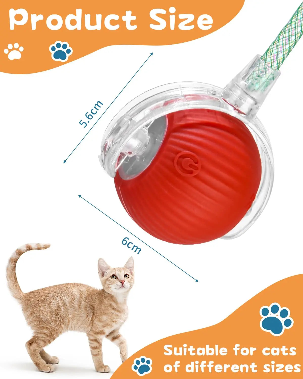 Automatic Rolling Cat Ball Toy
