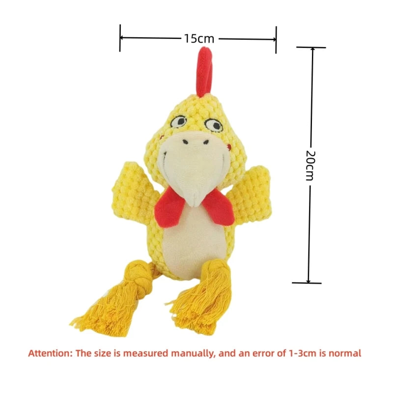 Indestructible Plush Dog Chew Toy
