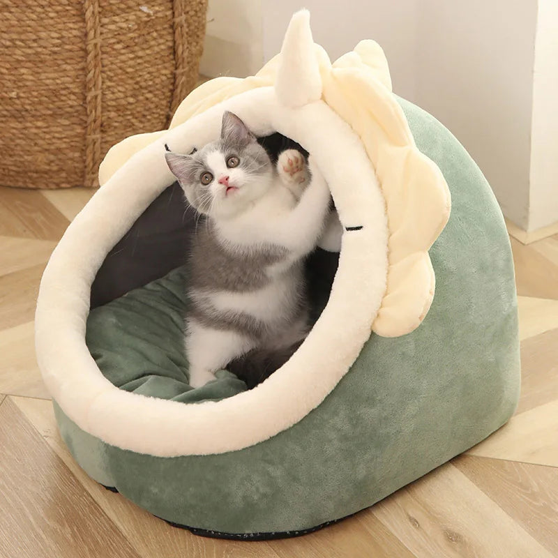 Cartoon Foldable Cat & Small Dog Bed