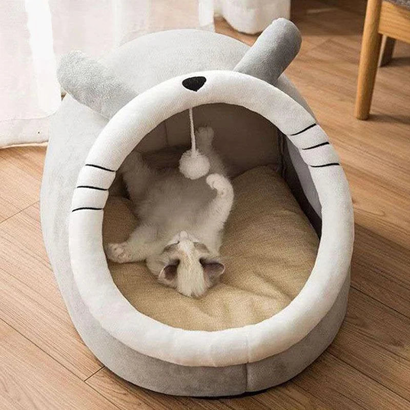 Cartoon Foldable Cat & Small Dog Bed
