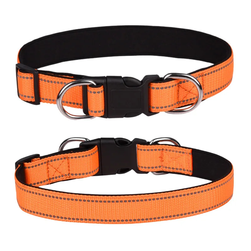 Reflective Padded Dog Collar