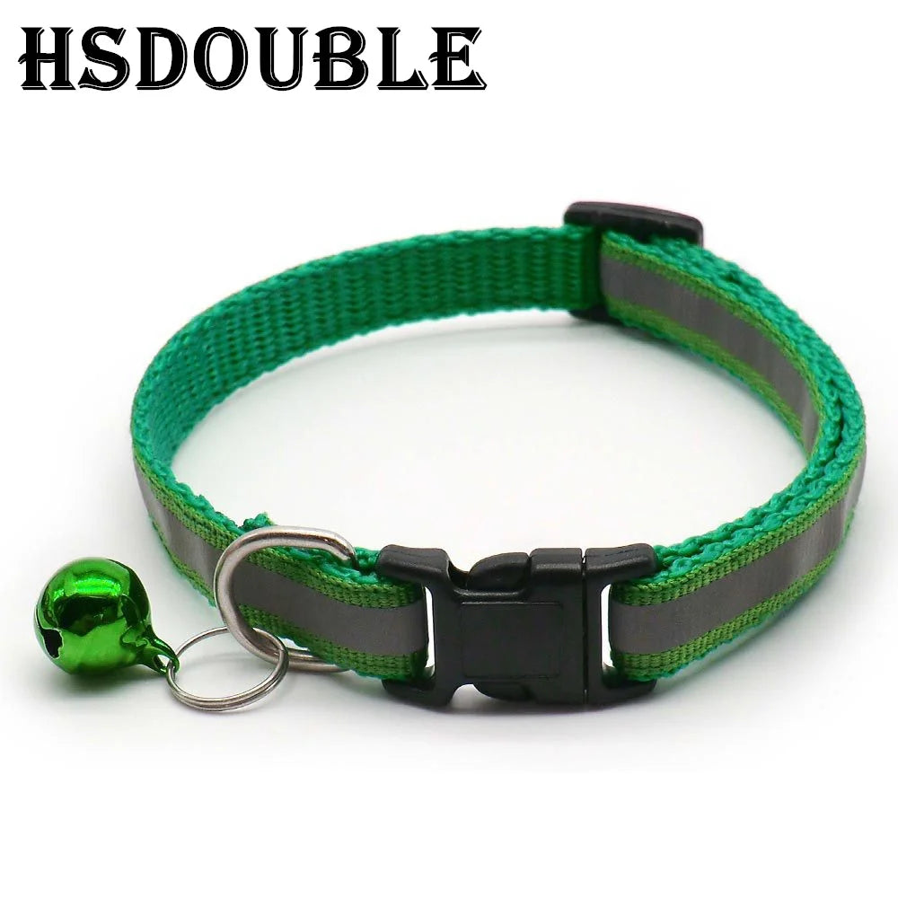 Reflective Cat & Small Dog Collars with Bells