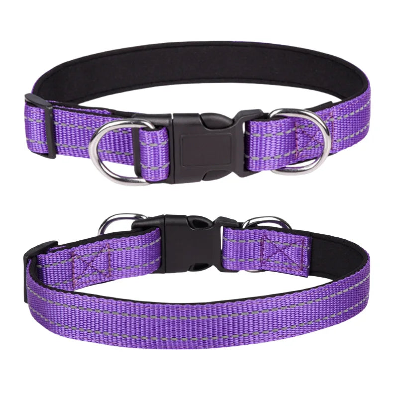 Reflective Padded Dog Collar