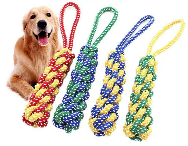 1PC Dog Toy Carrot Knot Rope