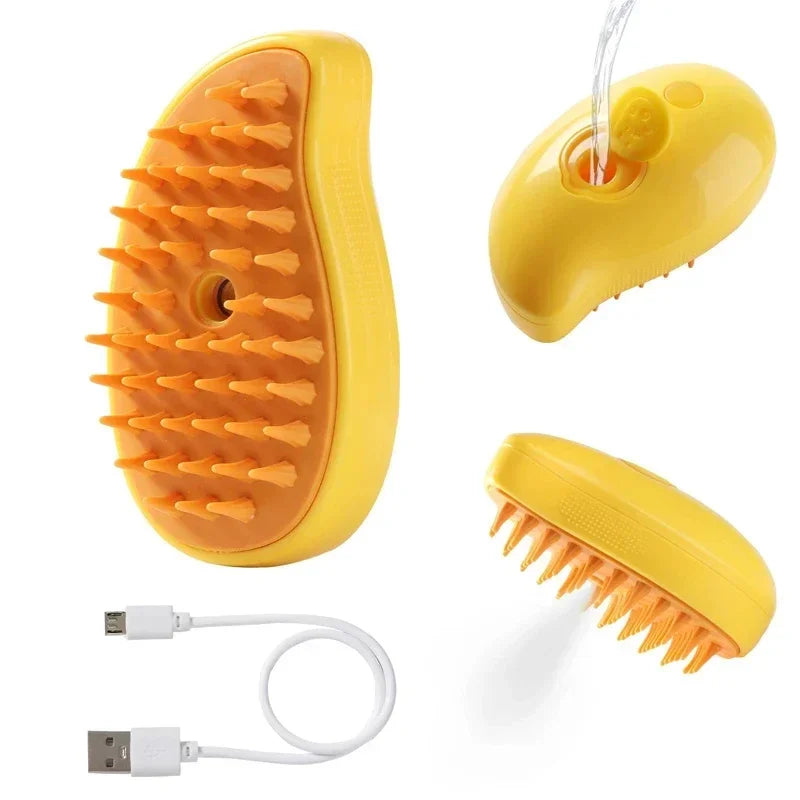 3-in-1 Steam Pet Grooming Brush