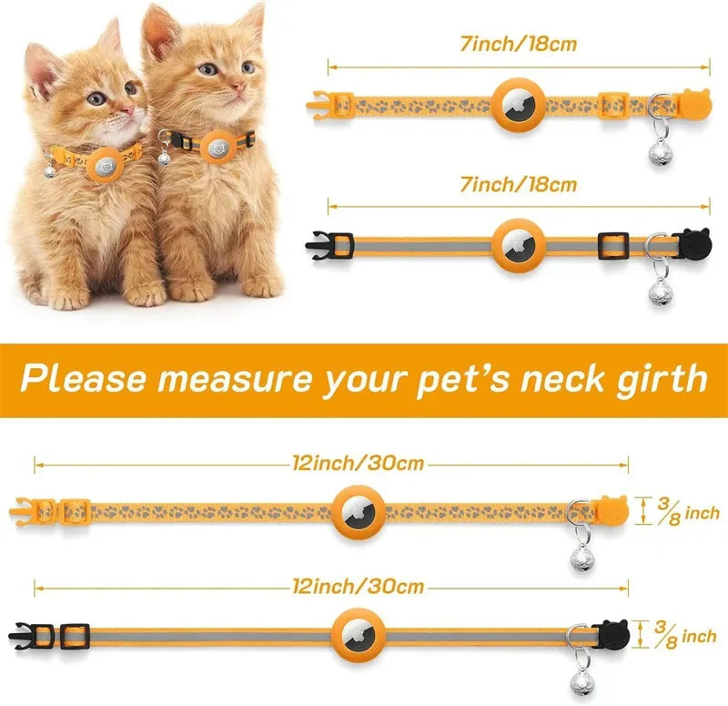 Cat Collar with Airtag & Bell