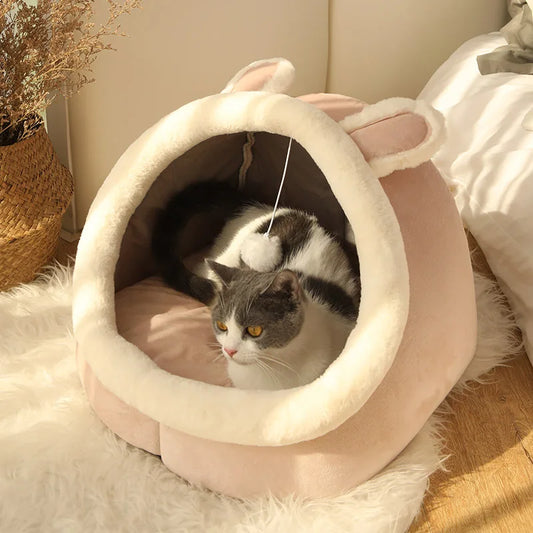 Cartoon Foldable Cat & Small Dog Bed