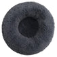 Round Plush Pet Bed for Dogs & Cats