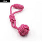 1PC Dog Toy Carrot Knot Rope