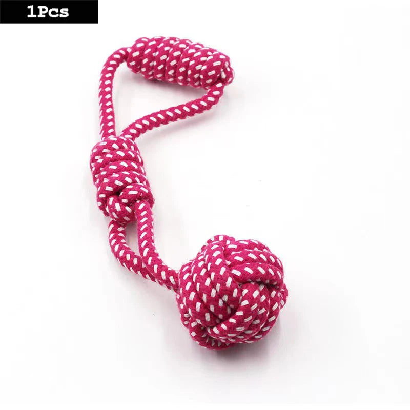 1PC Dog Toy Carrot Knot Rope