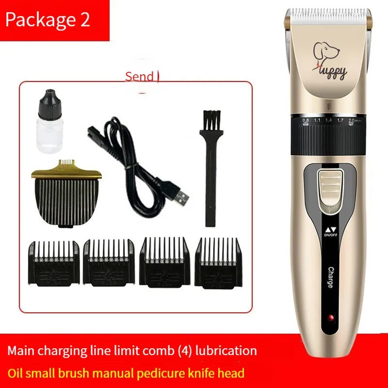 Cordless Pet Hair Clipper with Ceramic Blade