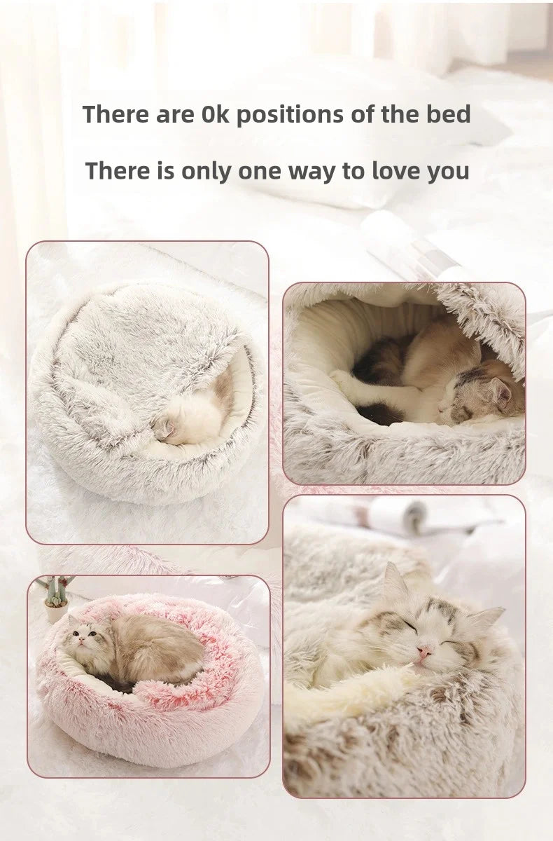Plush Autumn & Winter Pet Bed